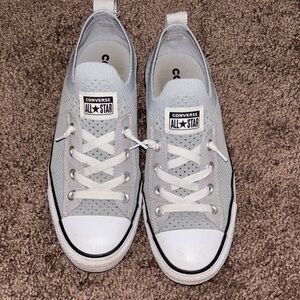 Converse All Star Light Gray Slip On Sneakers